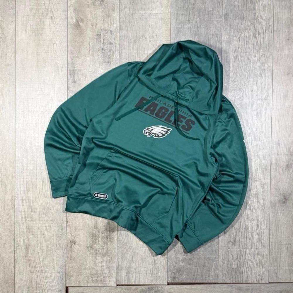 Y2K style green Philadelphia eagles nfl football pullover hoodie